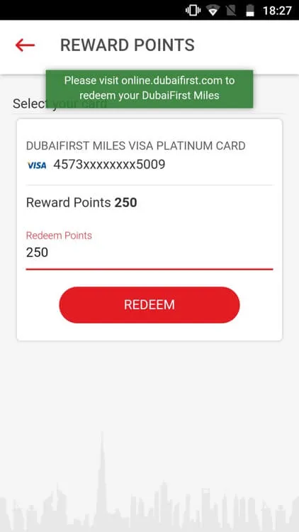 Previous Dubai First app screen 4