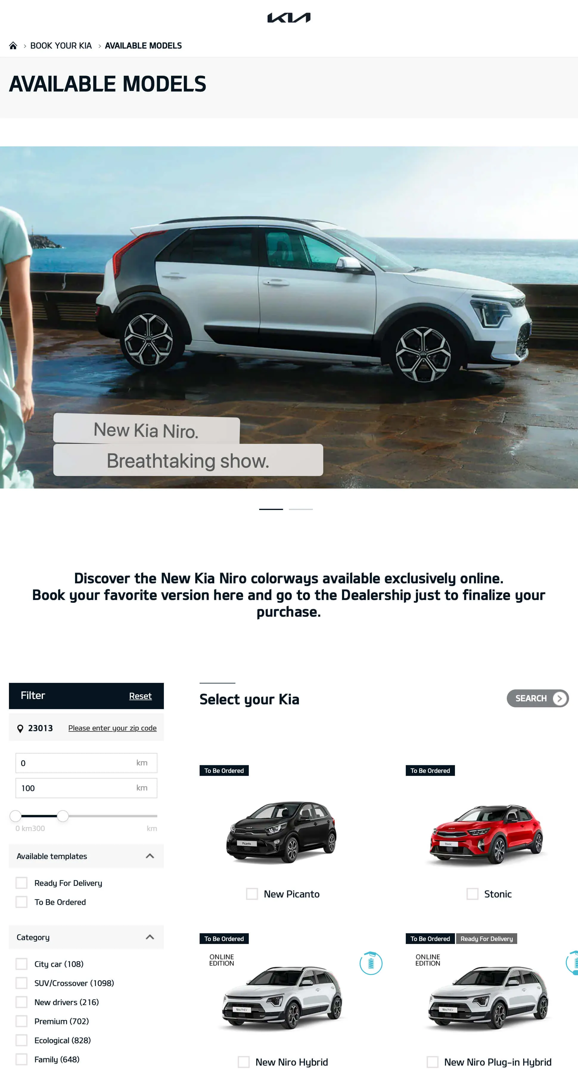 Current website — Home